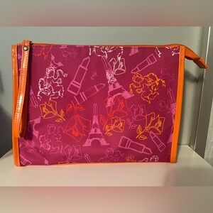 Lancome Pink & Orange Cosmetic Bag